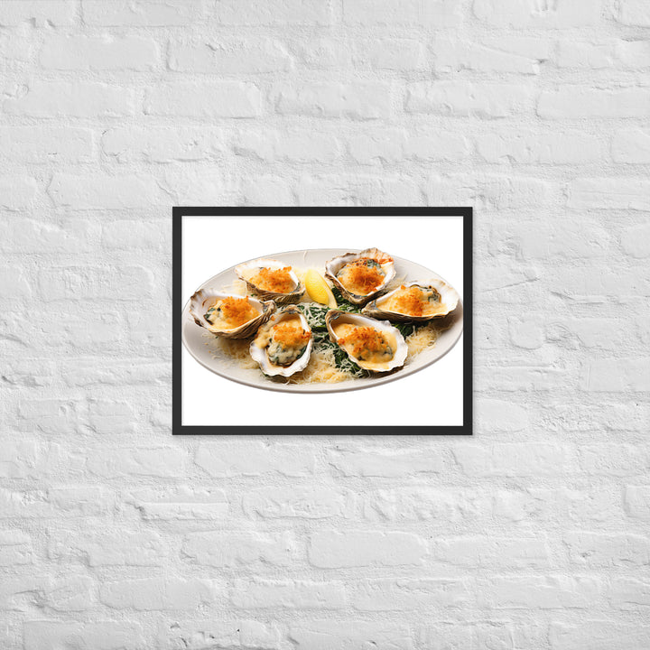 Oysters Rockefeller Framed poster 🤤 from Yumify.AI