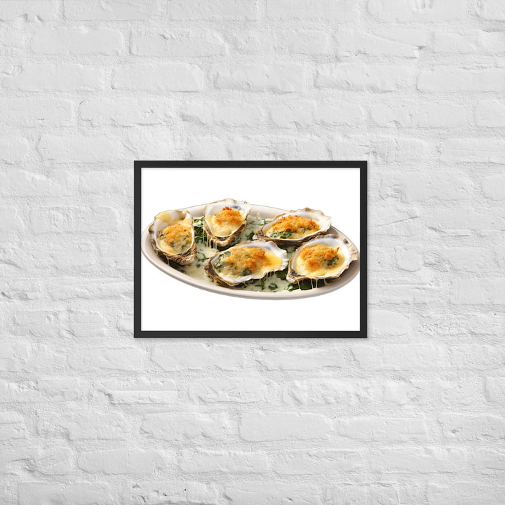 Oysters Rockefeller Framed poster 🤤 from Yumify.AI