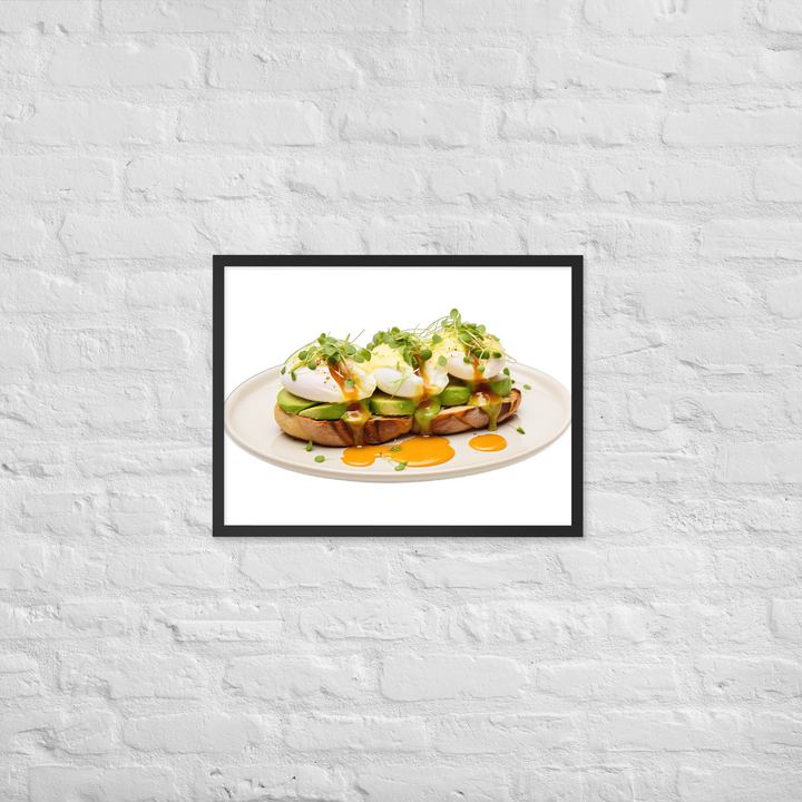 Avocado Eggs Benedict Framed poster 🤤 from Yumify.AI