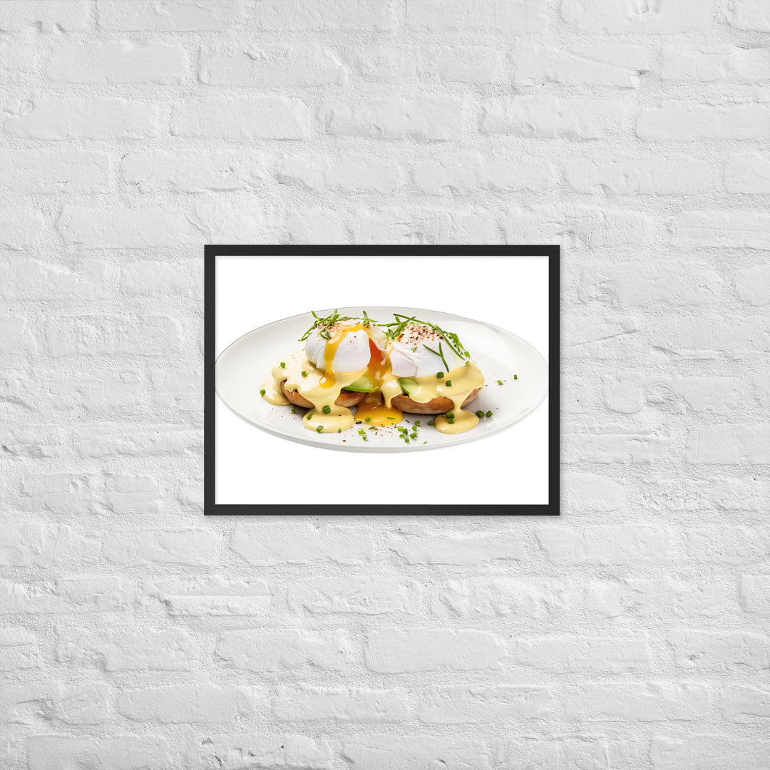 Avocado Eggs Benedict Framed poster 🤤 from Yumify.AI