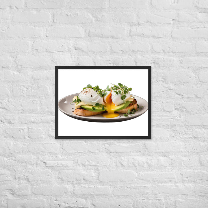 Avocado Eggs Benedict Framed poster 🤤 from Yumify.AI