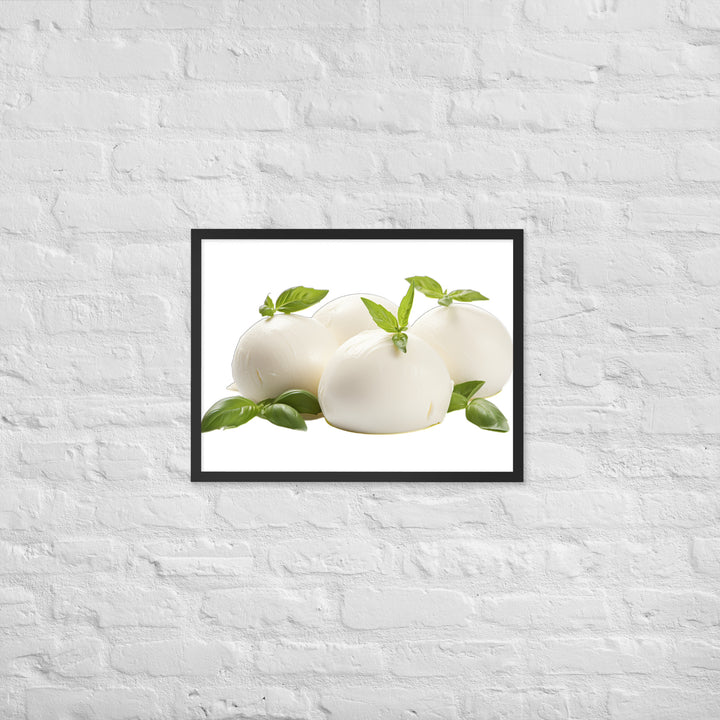 Fresh Mozzarella Balls Framed poster 🤤 from Yumify.AI