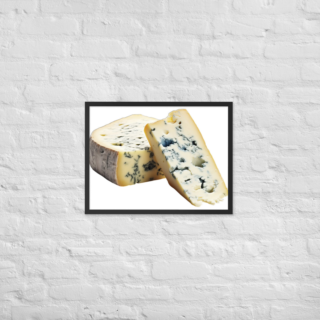 Blue Veins in Gorgonzola Framed poster 🤤 from Yumify.AI