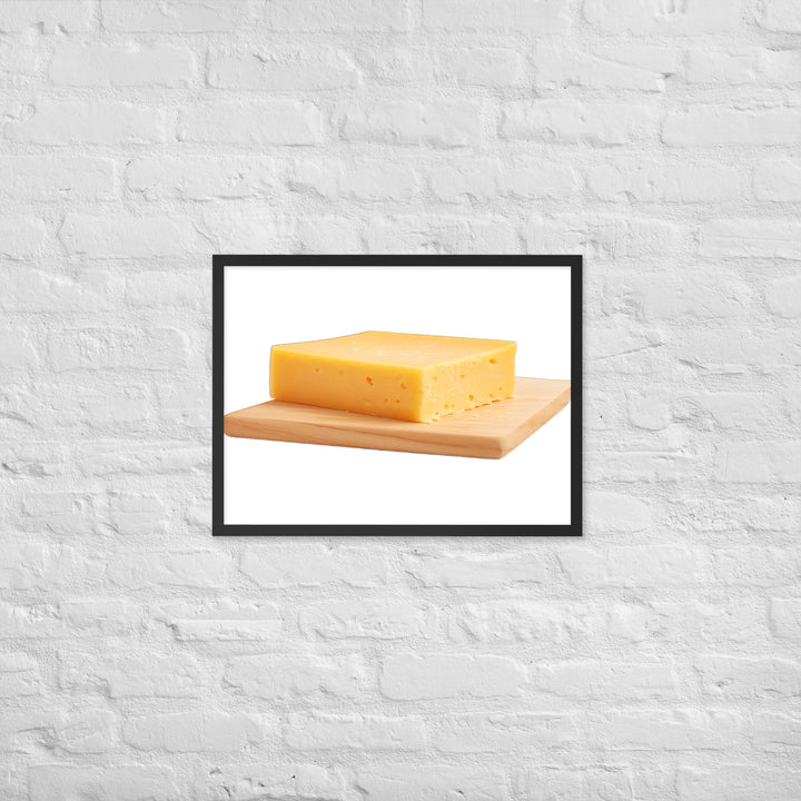 Aged Cheddar Slab Framed poster 🤤 from Yumify.AI