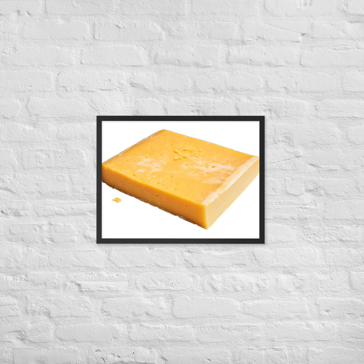 Aged Cheddar Slab Framed poster 🤤 from Yumify.AI