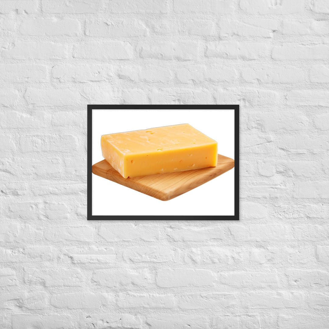 Aged Cheddar Slab Framed poster 🤤 from Yumify.AI