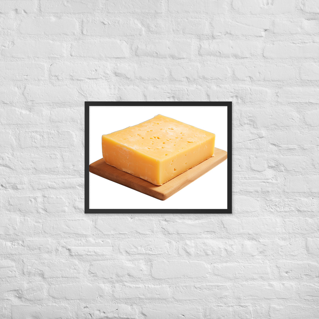 Aged Cheddar Slab Framed poster 🤤 from Yumify.AI