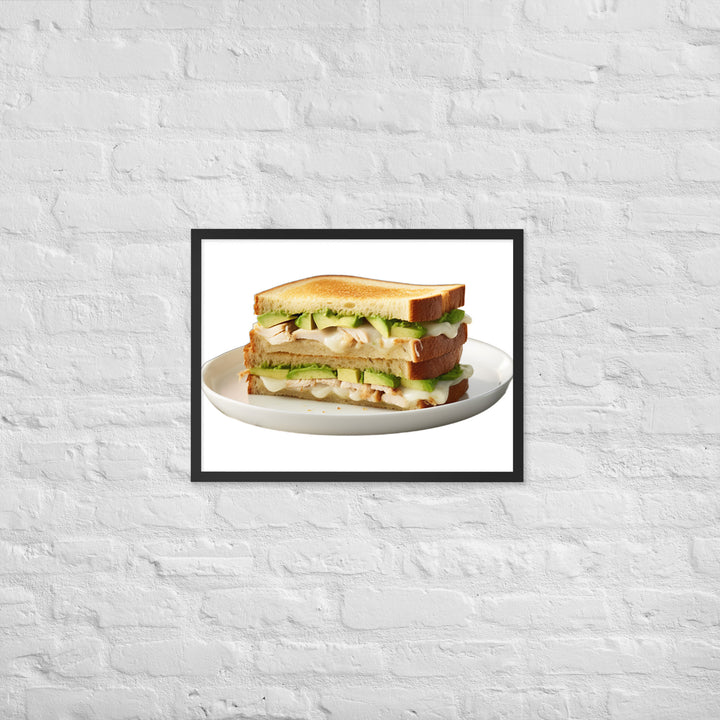 Chicken Avocado Sandwich Framed poster 🤤 from Yumify.AI