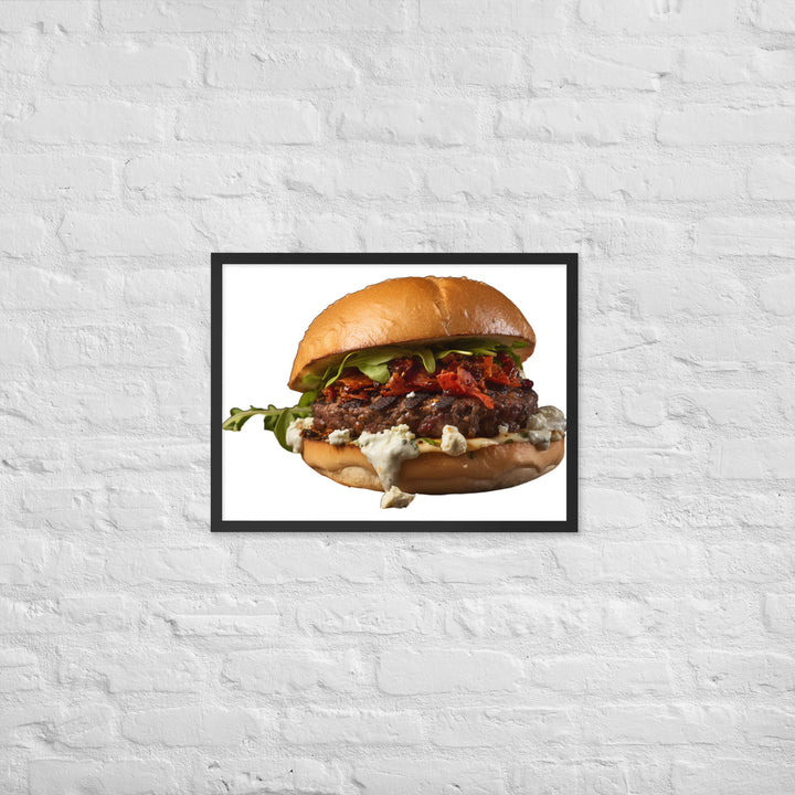 Exotic Lamb Burger Fusion Framed poster 🤤 from Yumify.AI