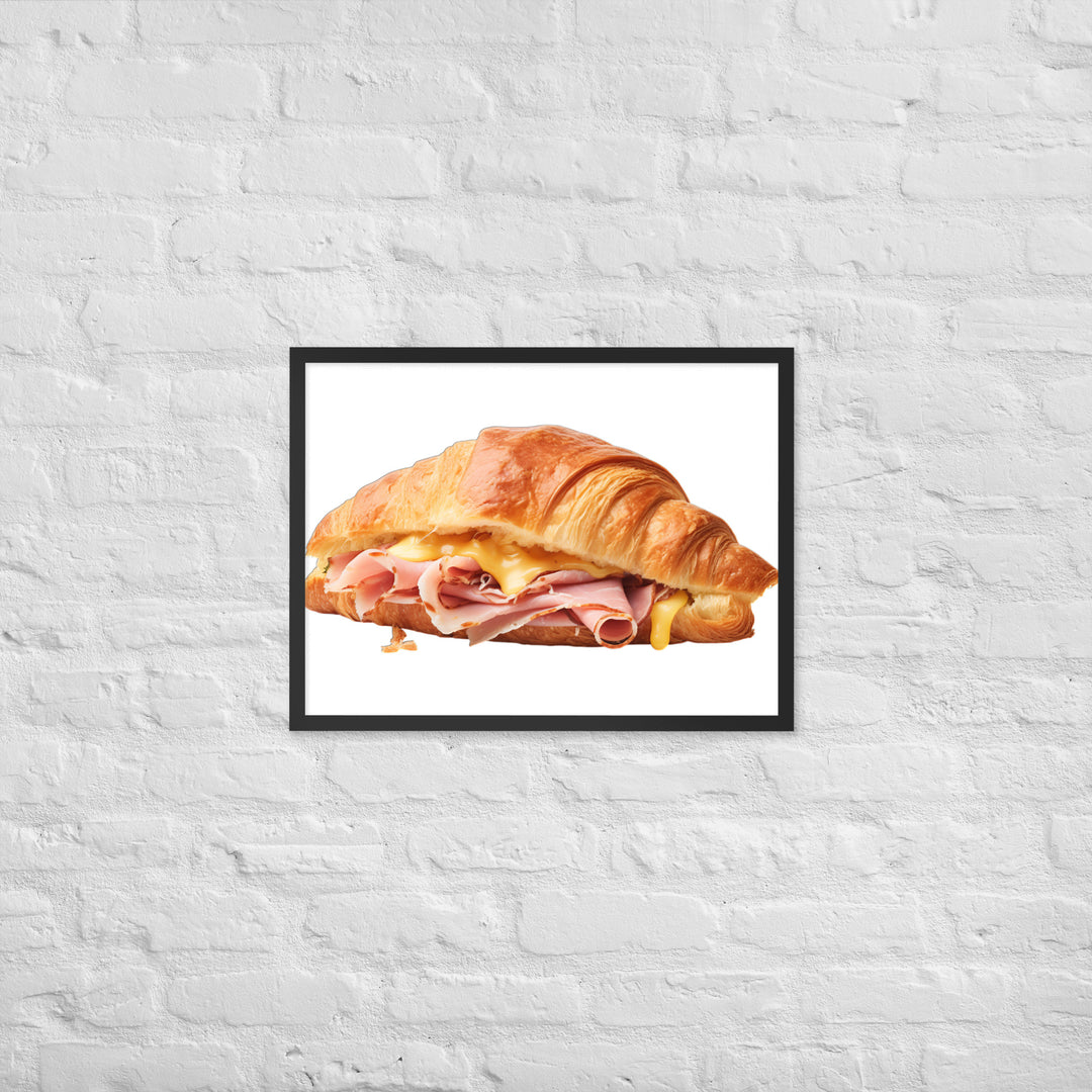 Ham and Cheese Croissant Framed poster 🤤 from Yumify.AI