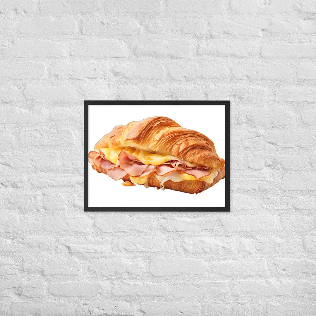 Ham and Cheese Croissant Framed poster 🤤 from Yumify.AI