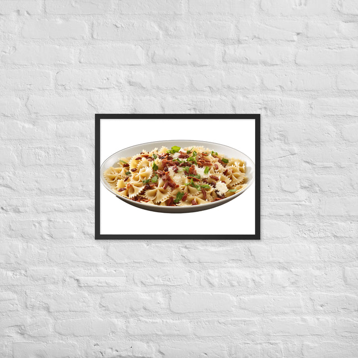 Sun dried Tomato Farfalle Framed poster 🤤 from Yumify.AI