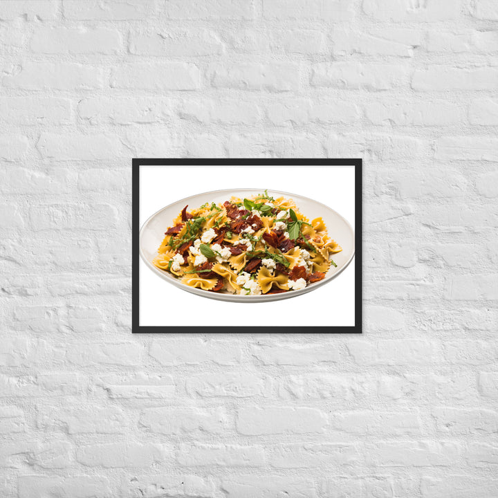 Sun dried Tomato Farfalle Framed poster 🤤 from Yumify.AI