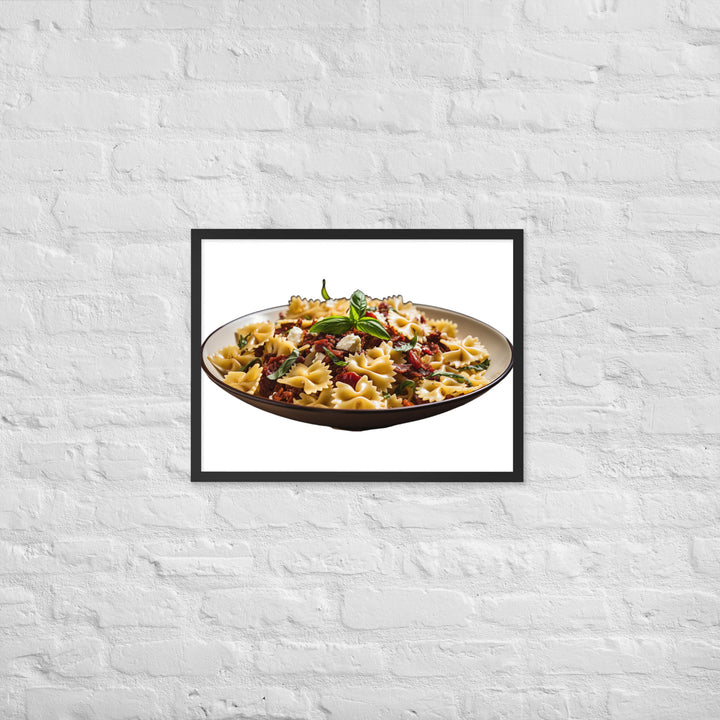 Sun dried Tomato Farfalle Framed poster 🤤 from Yumify.AI