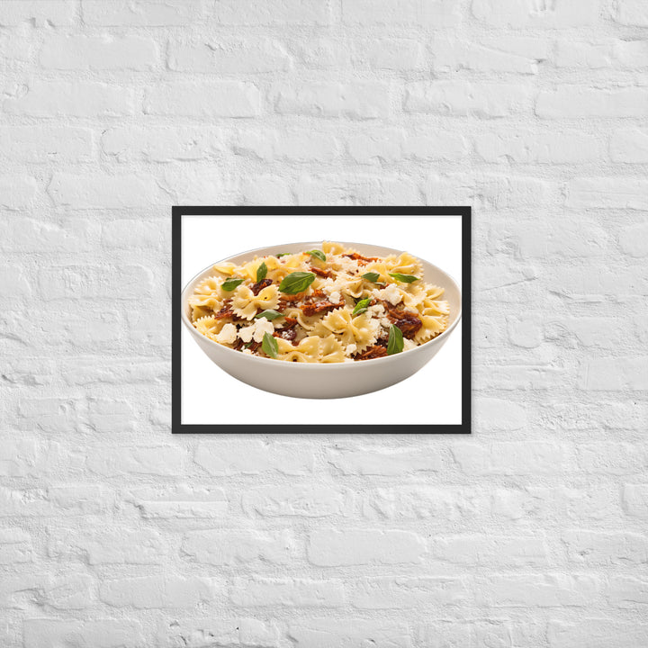 Sun dried Tomato Farfalle Framed poster 🤤 from Yumify.AI