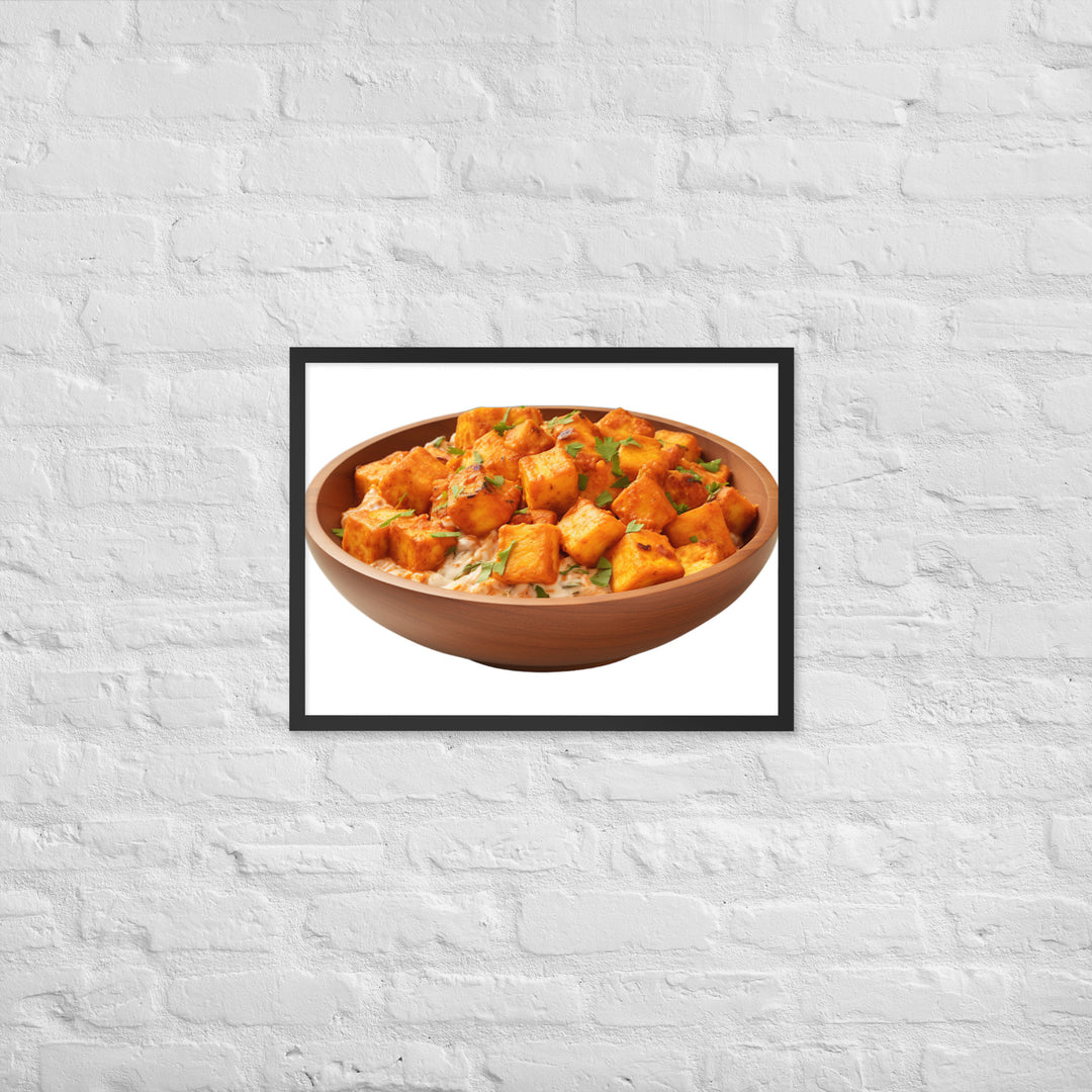 Paneer Tikka Masala Glow Framed poster 🤤 from Yumify.AI