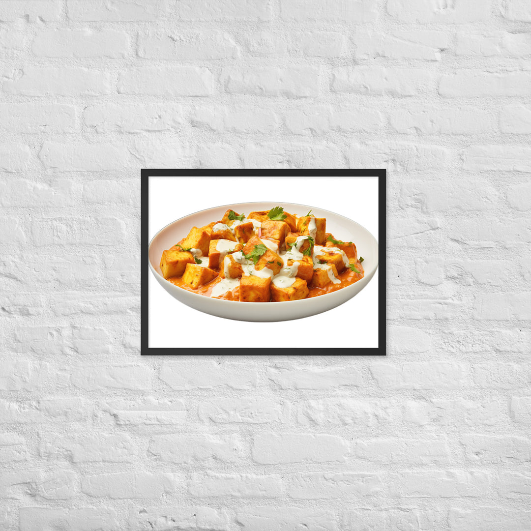 Paneer Tikka Masala Glow Framed poster 🤤 from Yumify.AI