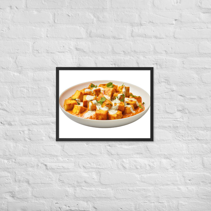 Paneer Tikka Masala Glow Framed poster 🤤 from Yumify.AI