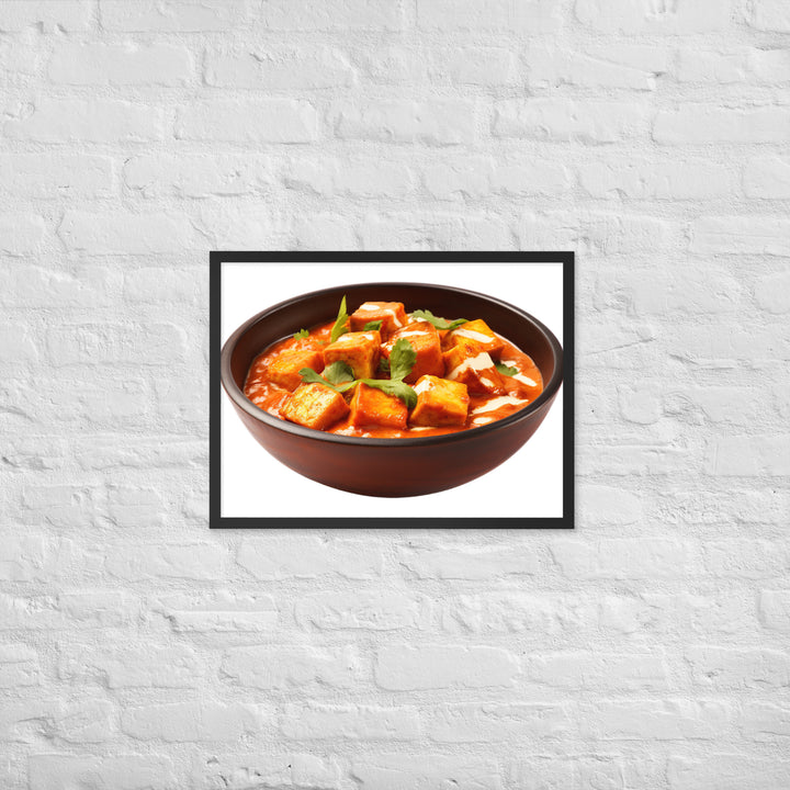 Paneer Tikka Masala Glow Framed poster 🤤 from Yumify.AI