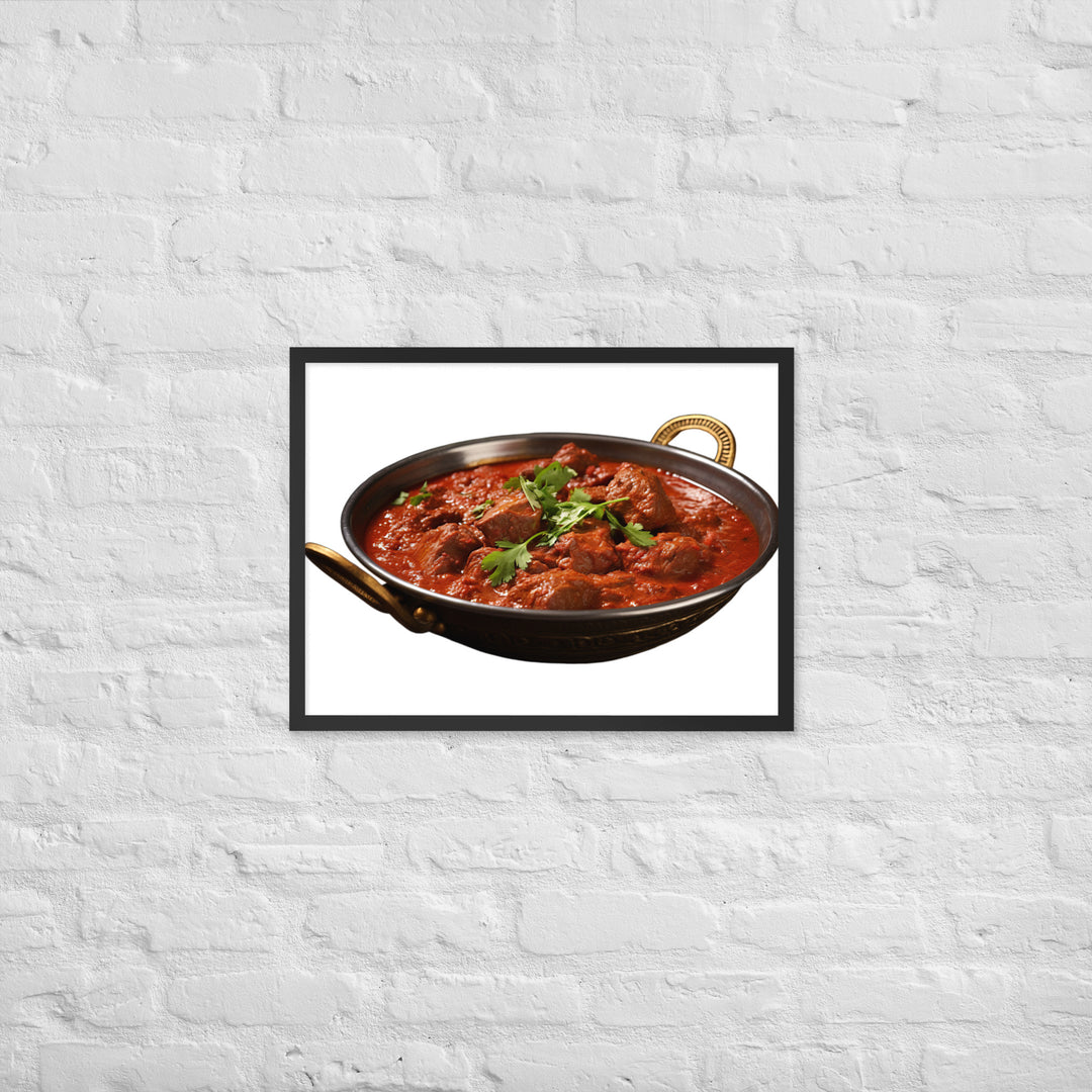 Mutton Rogan Josh Framed poster 🤤 from Yumify.AI