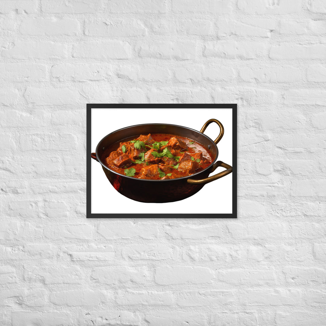 Mutton Rogan Josh Framed poster 🤤 from Yumify.AI