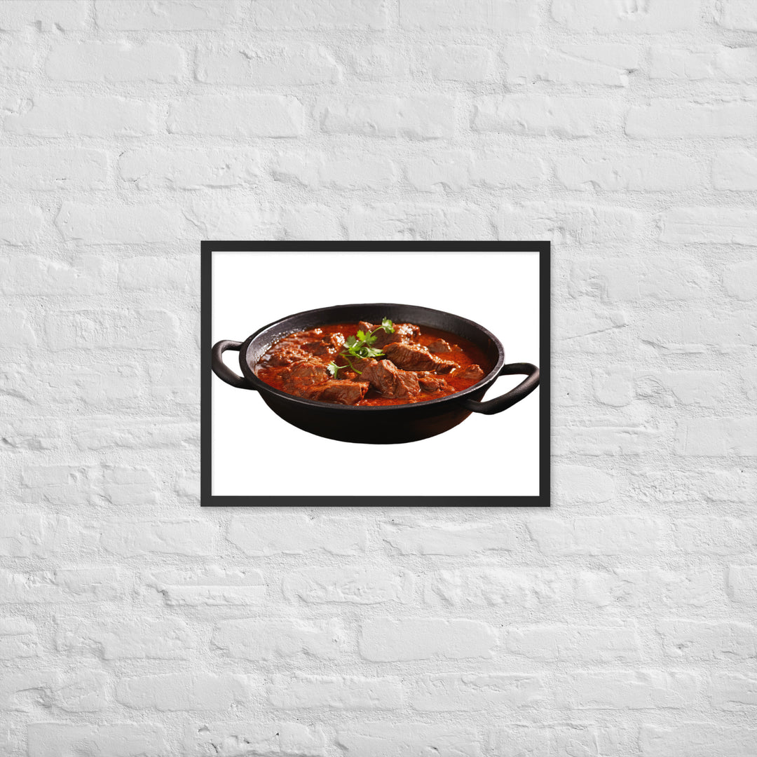 Mutton Rogan Josh Framed poster 🤤 from Yumify.AI