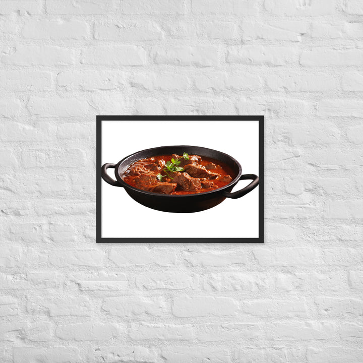 Mutton Rogan Josh Framed poster 🤤 from Yumify.AI