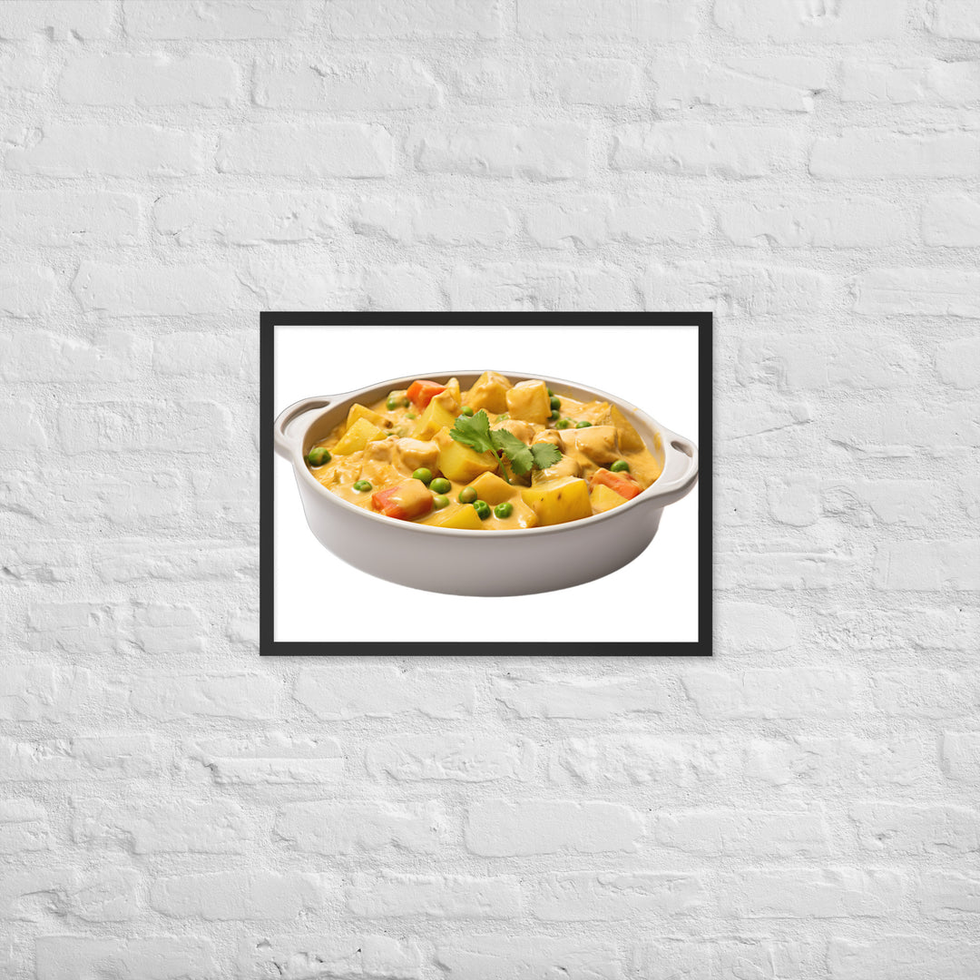Creamy Vegan Vegetable Curry Framed poster 🤤 from Yumify.AI