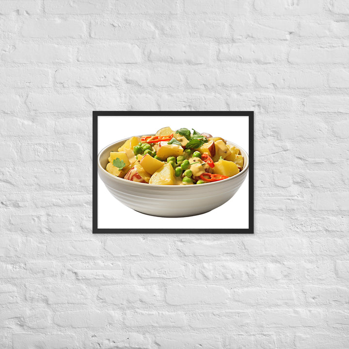 Creamy Vegan Vegetable Curry Framed poster 🤤 from Yumify.AI