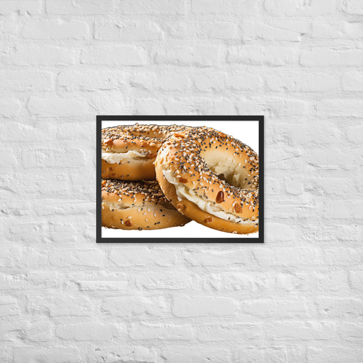 Everything Bagel Framed poster 🤤 from Yumify.AI
