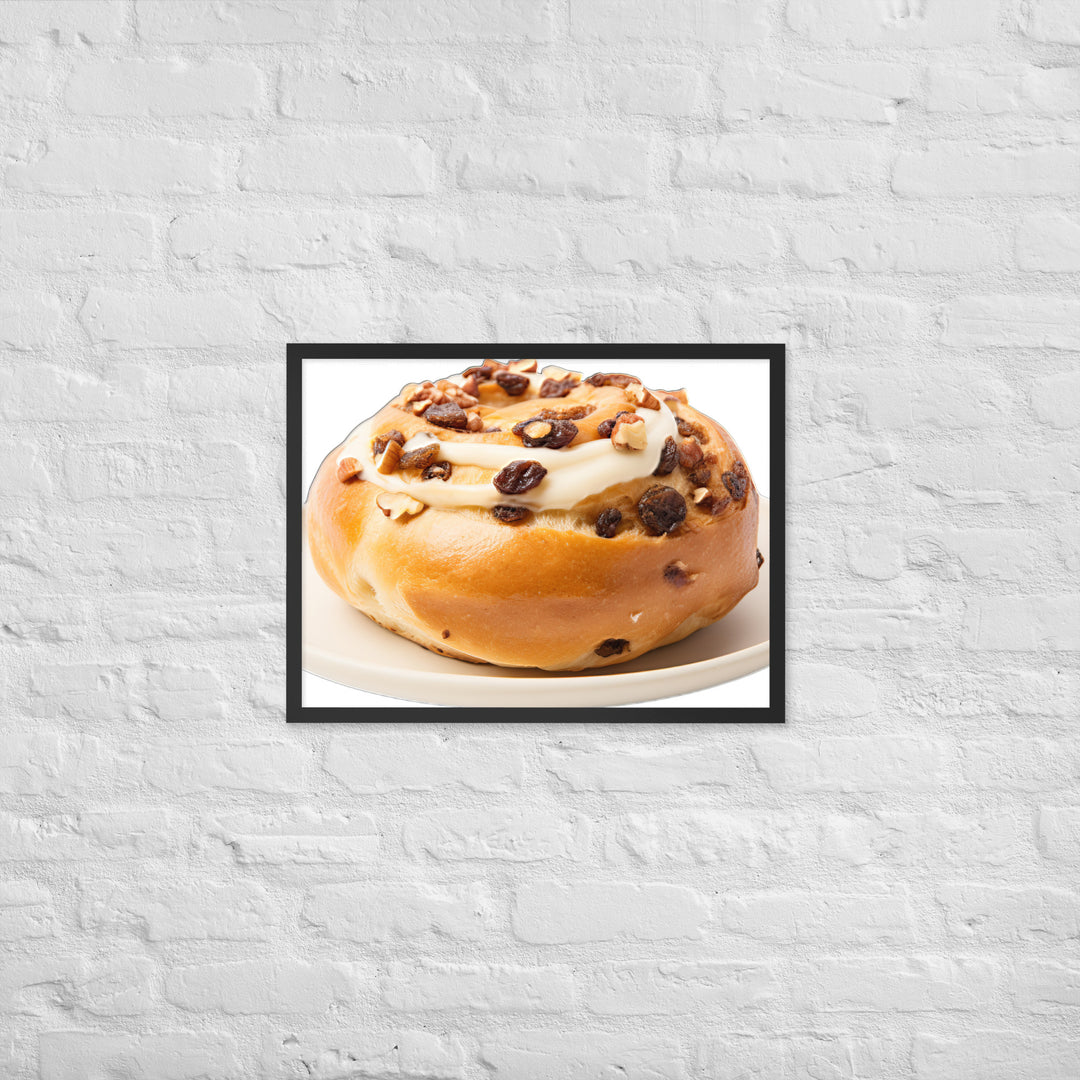 Cinnamon Raisin Bagel Framed poster 🤤 from Yumify.AI