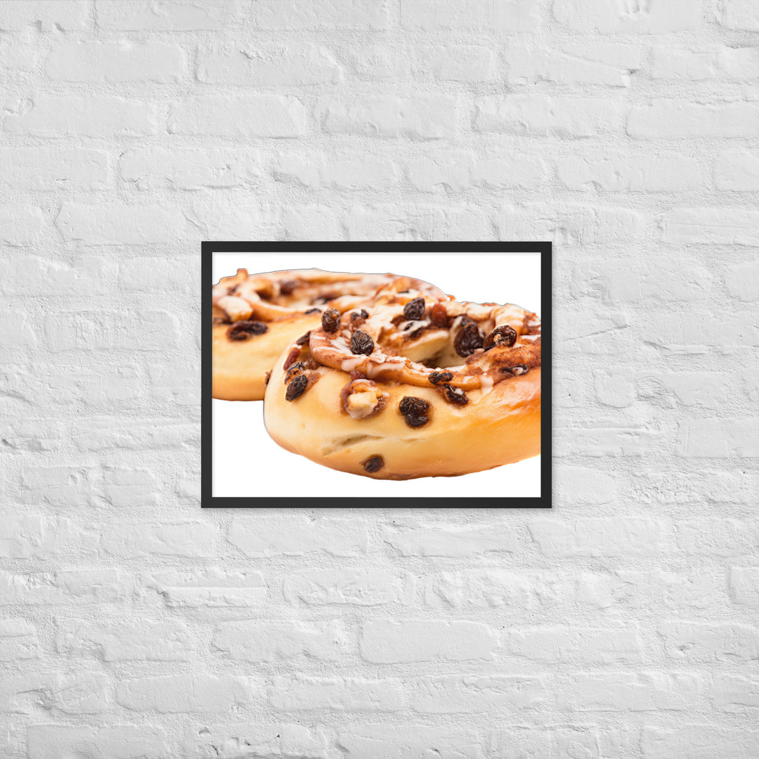 Cinnamon Raisin Bagel Framed poster 🤤 from Yumify.AI