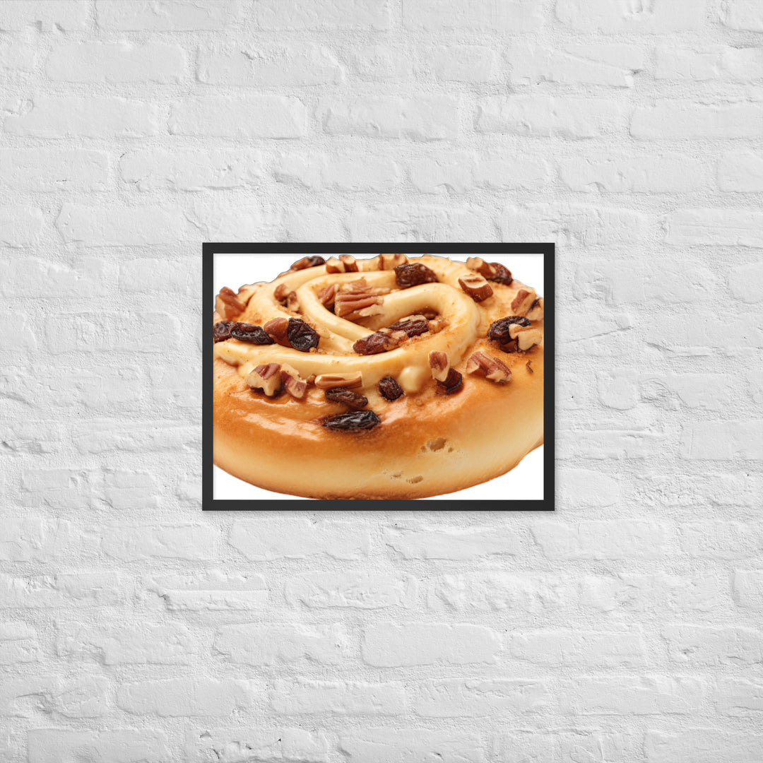 Cinnamon Raisin Bagel Framed poster 🤤 from Yumify.AI