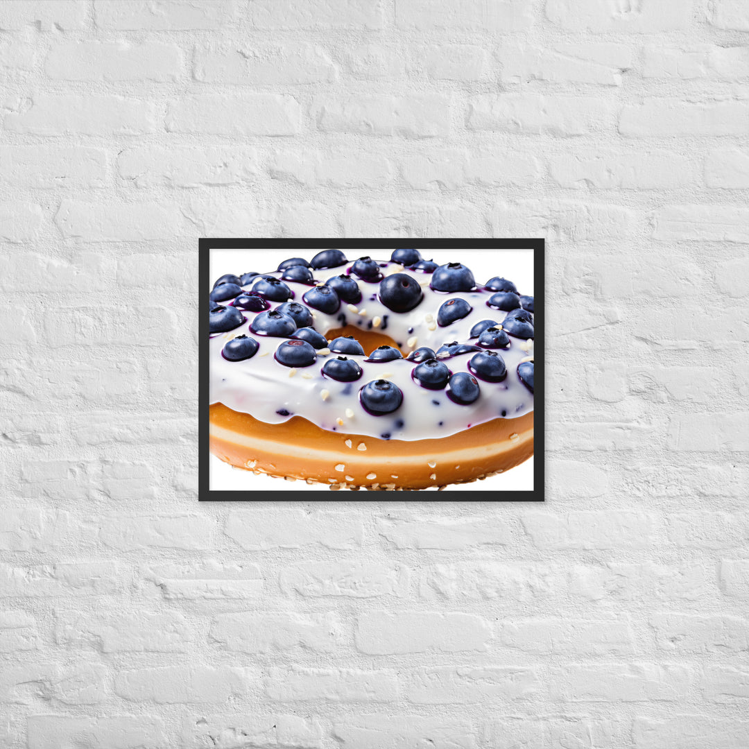 Blueberry Bagel Framed poster 🤤 from Yumify.AI