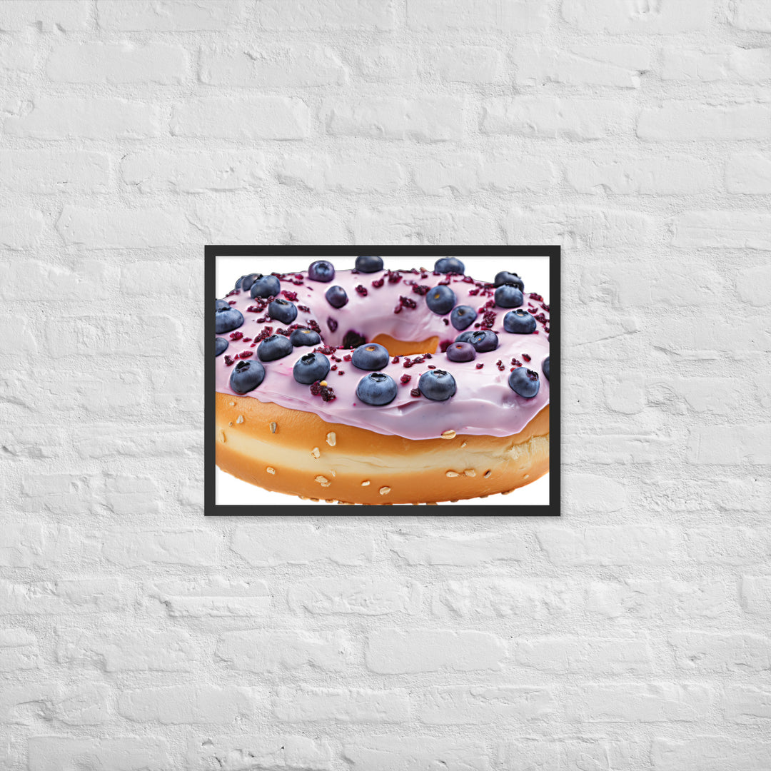 Blueberry Bagel Framed poster 🤤 from Yumify.AI