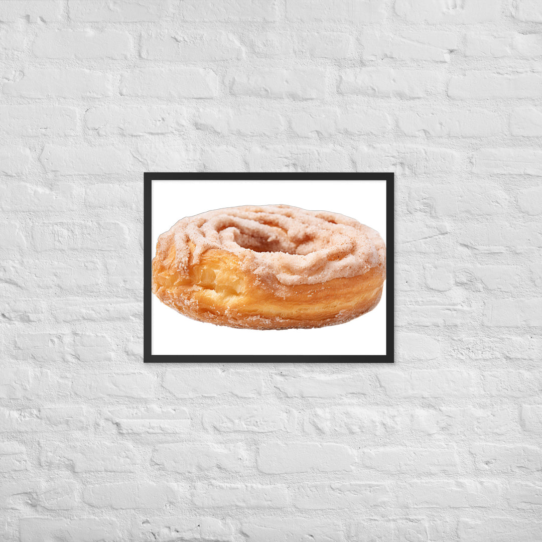 Cinnamon Sugar Donut Twist Framed poster 🤤 from Yumify.AI