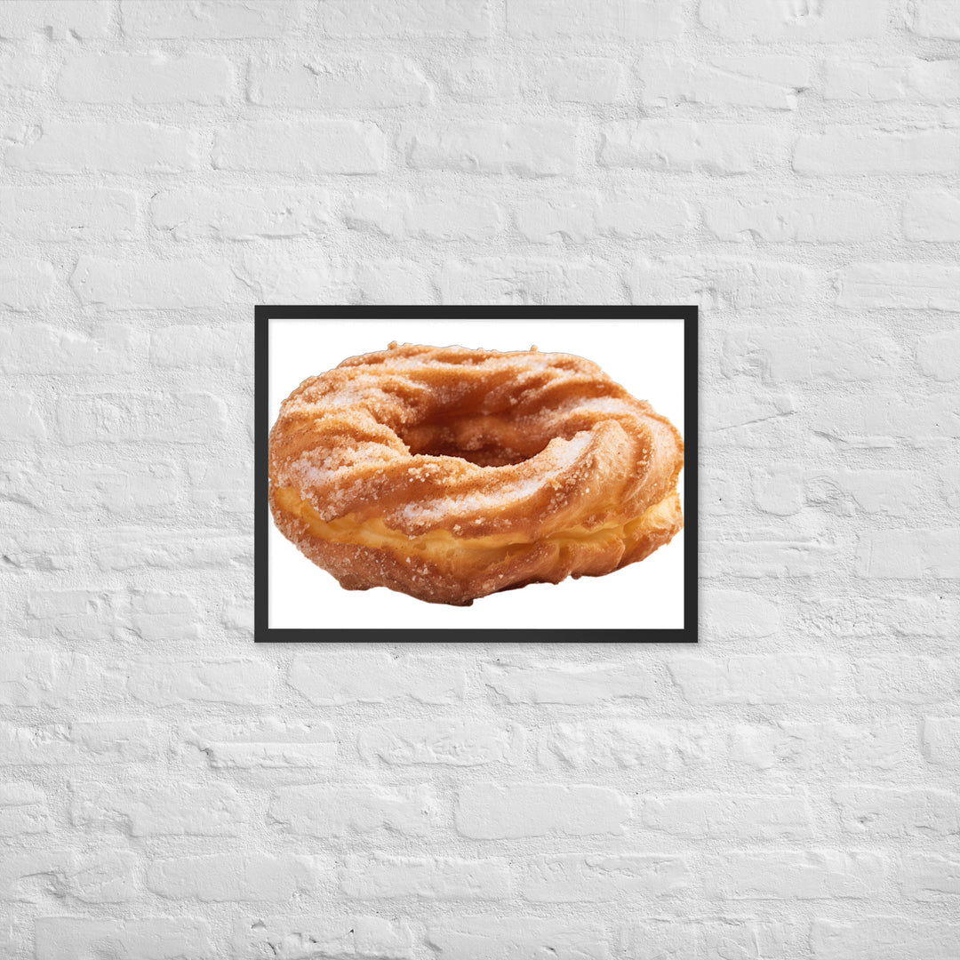 Cinnamon Sugar Donut Twist Framed poster 🤤 from Yumify.AI