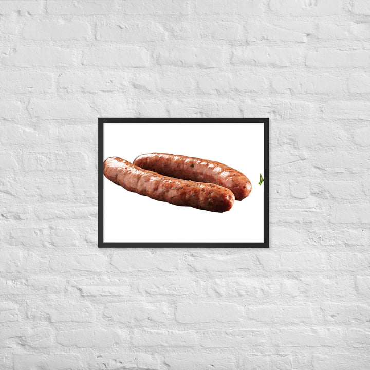 Veal Sausage Delight Framed poster 🤤 from Yumify.AI