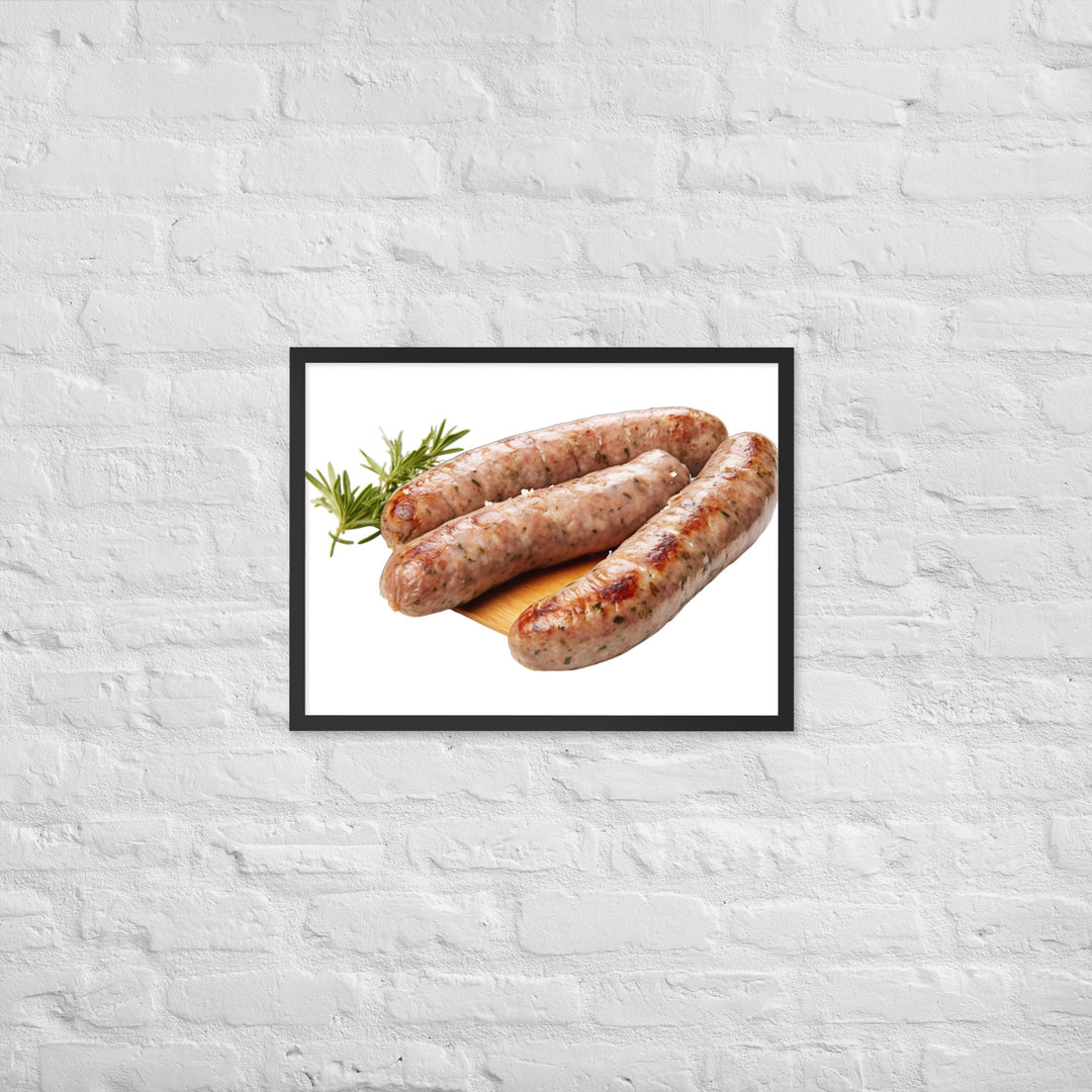 Veal Sausage Delight Framed poster 🤤 from Yumify.AI