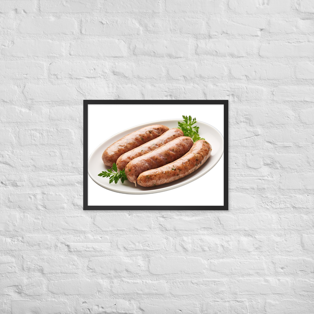 Veal Sausage Delight Framed poster 🤤 from Yumify.AI