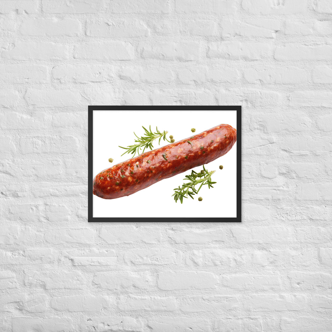 Lamb Sausage Framed poster 🤤 from Yumify.AI