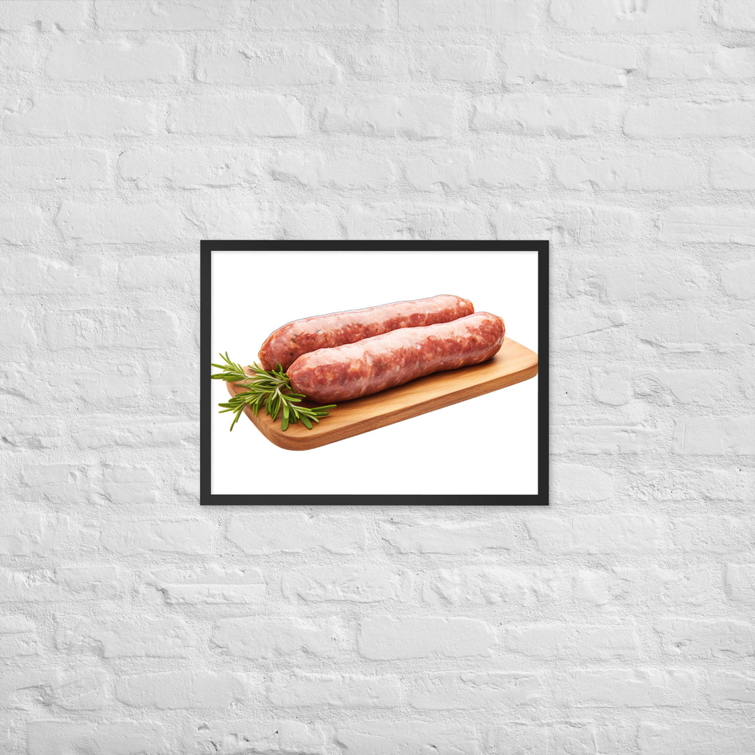 Lamb Sausage Framed poster 🤤 from Yumify.AI