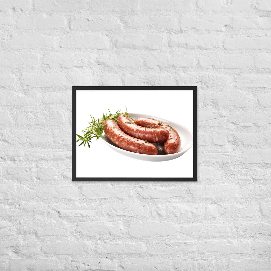 Lamb Sausage Framed poster 🤤 from Yumify.AI