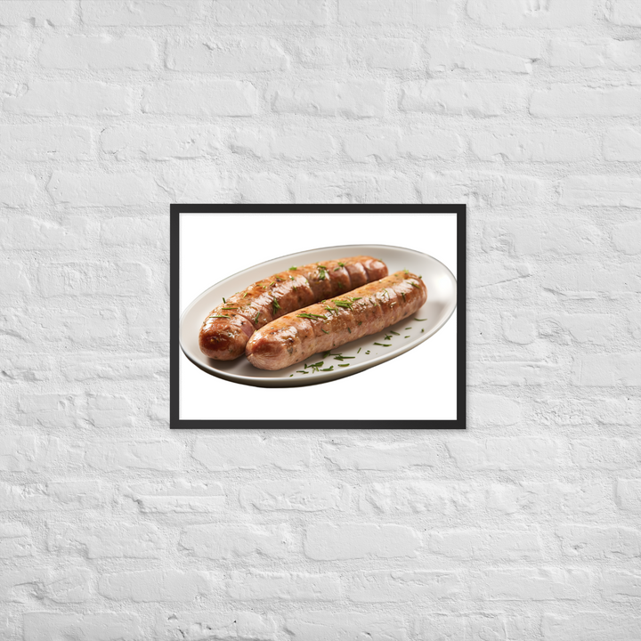 Herbed Chicken Sausage Framed poster 🤤 from Yumify.AI