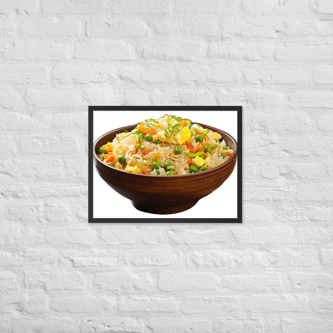 Classic Egg Fried Rice Framed poster 🤤 from Yumify.AI