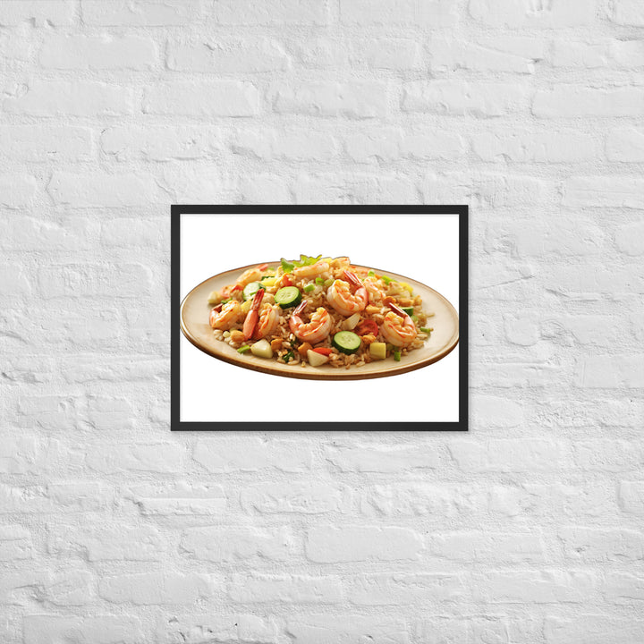 Shrimp Fried Rice Framed poster 🤤 from Yumify.AI