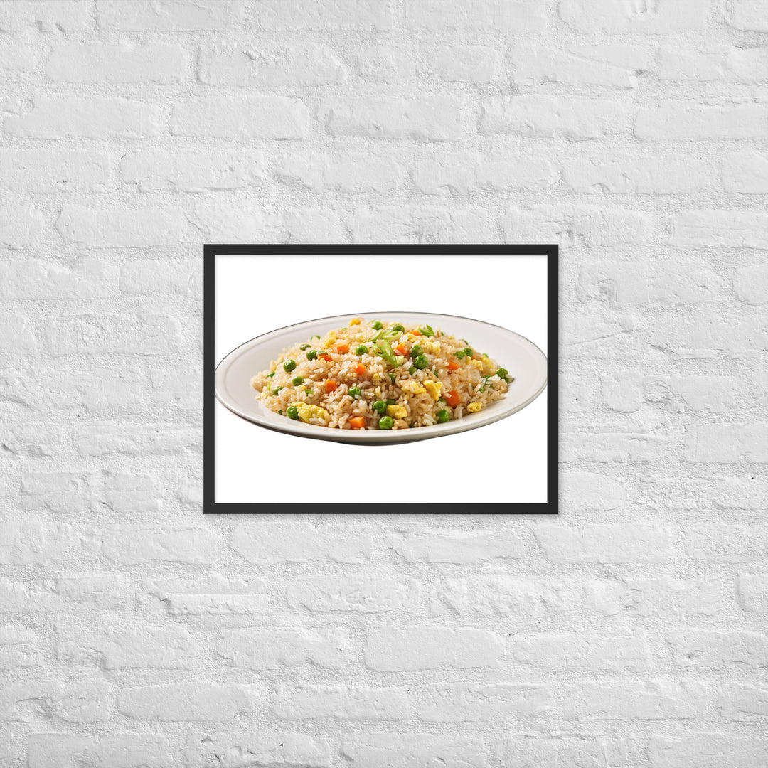 Classic Egg Fried Rice Framed poster 🤤 from Yumify.AI