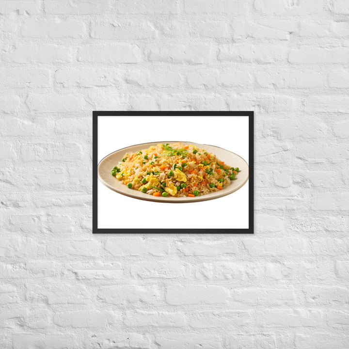 Classic Egg Fried Rice Framed poster 🤤 from Yumify.AI