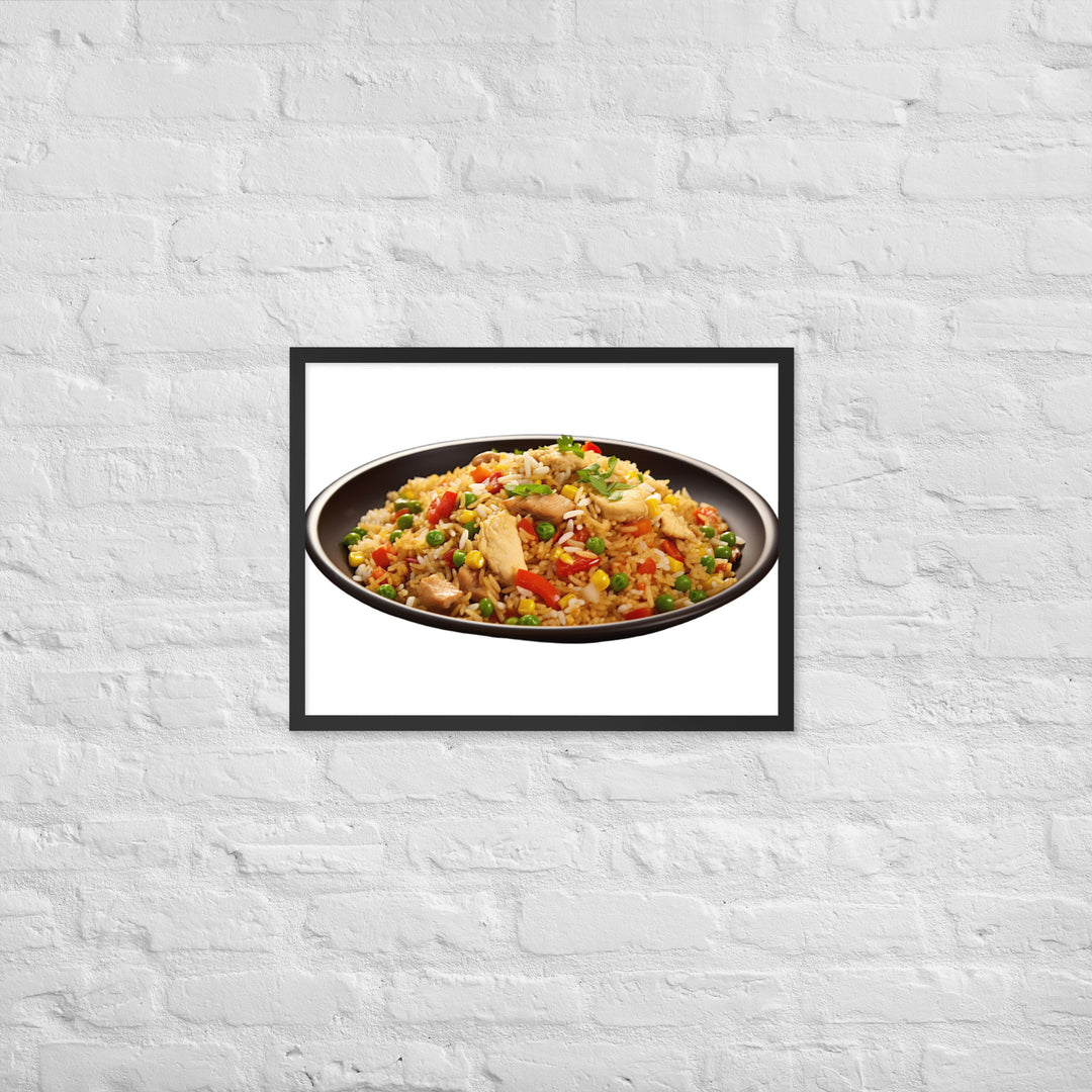 Chicken Fried Rice Framed poster 🤤 from Yumify.AI