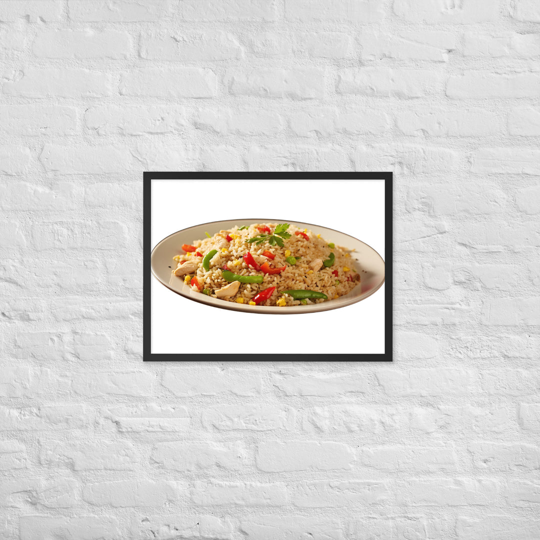 Chicken Fried Rice Framed poster 🤤 from Yumify.AI